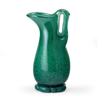 Barovier & Toso, Vaso in vetro soffiato color giada (Murano, circa 1950)