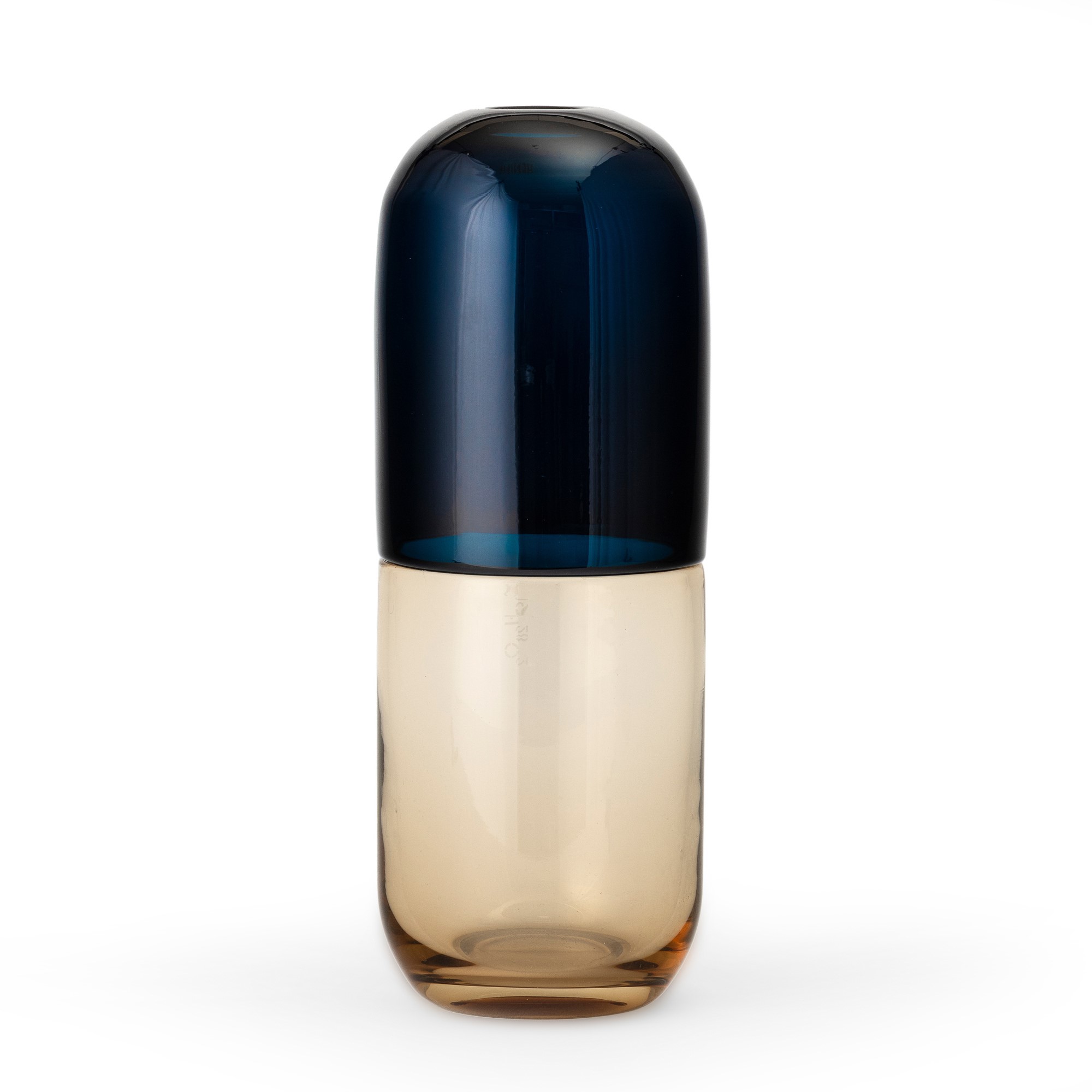 Fabio Novembre - Vaso «Happy Pills» in vetro soffiato a incalmo bicromatico (Murano, 2013)