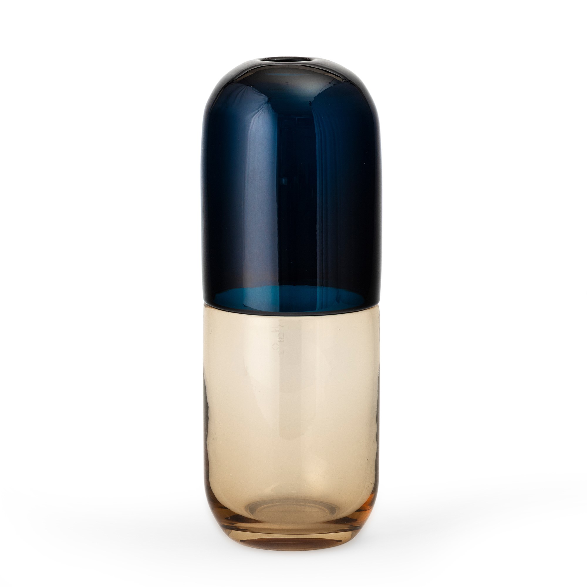 Fabio Novembre - Vaso «Happy Pills» in vetro soffiato a incalmo bicromatico (Murano, 2013)