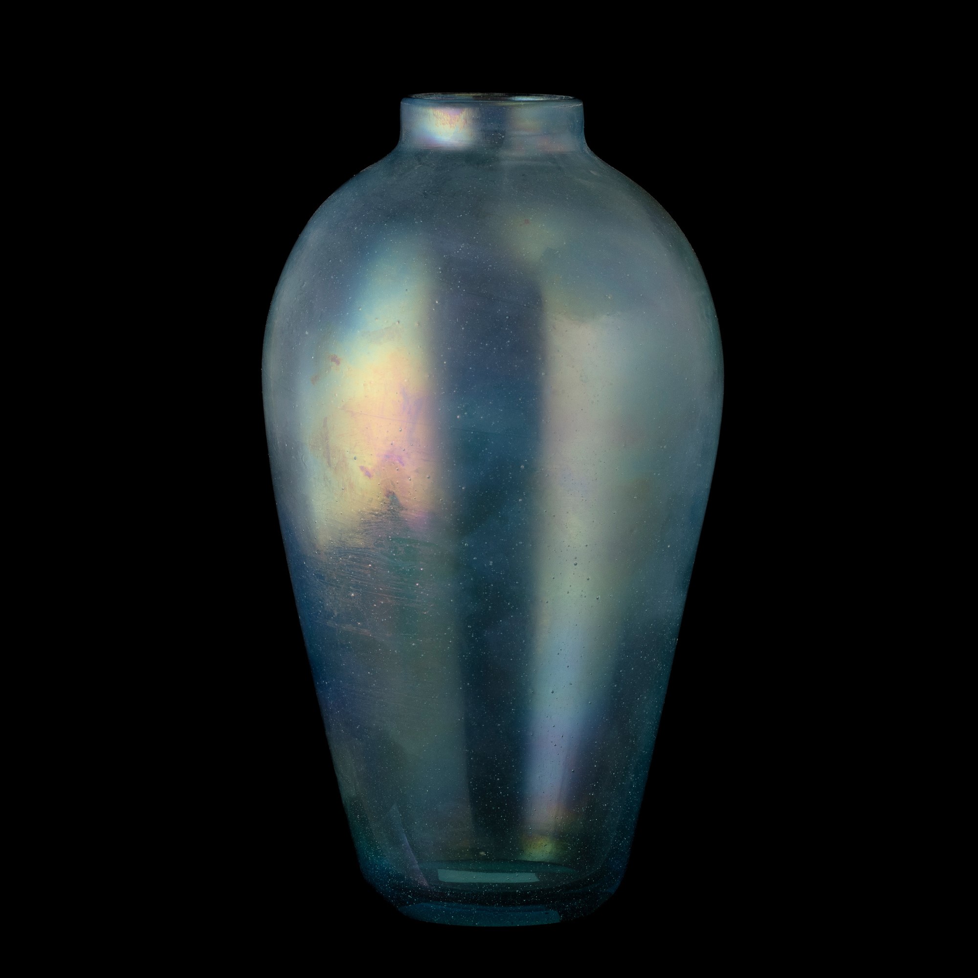 Pino Signoretto - Vaso a balaustro in vetro soffiato iridato (ca. 1980)