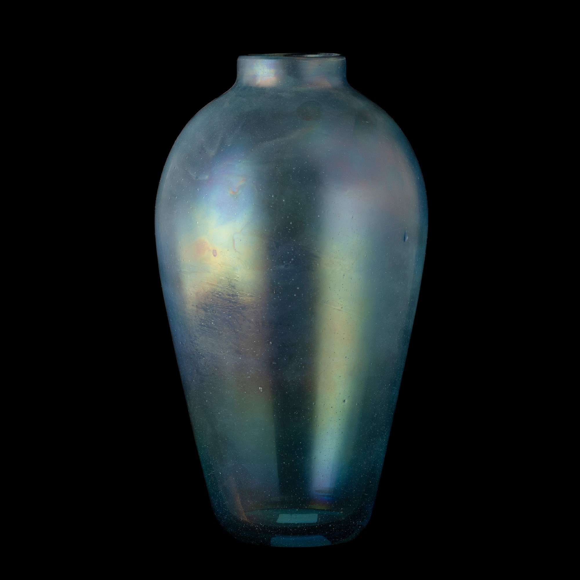 Pino Signoretto - Vaso a balaustro in vetro soffiato iridato (ca. 1980)