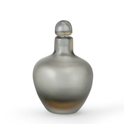 Venini, Bottiglia in vetro inciso (Murano, 1970 ca.)