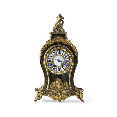 Howell James & Co. (attr.), Pendola d’appoggio stile Boulle, XIX secolo