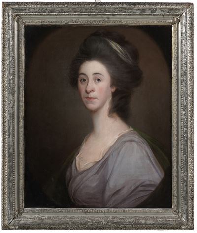 Scuola inglese (fine XVIII secolo), Ritratto di gentildonna, olio su tela