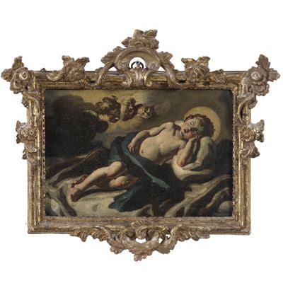 Scuola napoletana del XVIII secolo, Gesù bambino addormentato