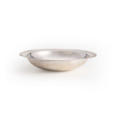 Argenteria italiana del XX secolo per Carlo Mozzoni, Bowl in argento fuso e sagomato, Milano