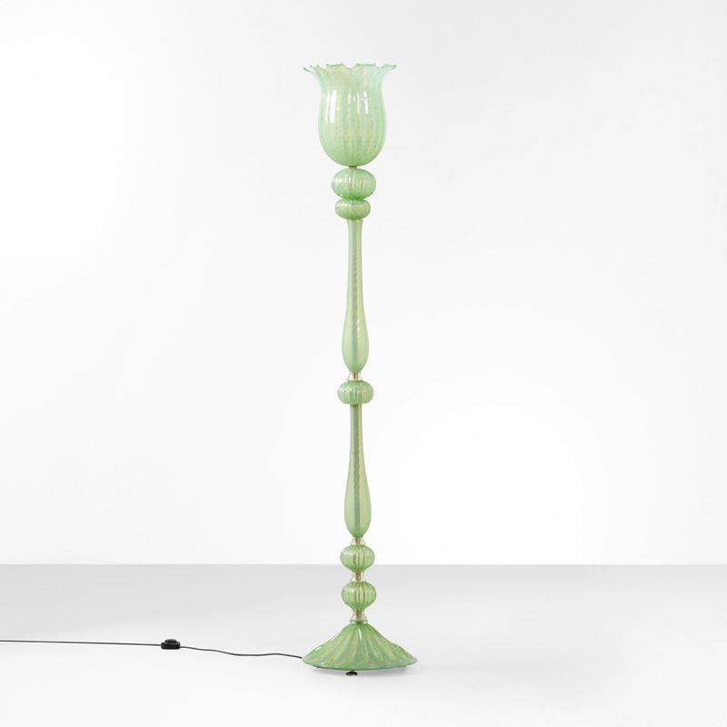 Seguso : Lampada da terra  - Asta Design Lab - Cambi Casa d'Aste