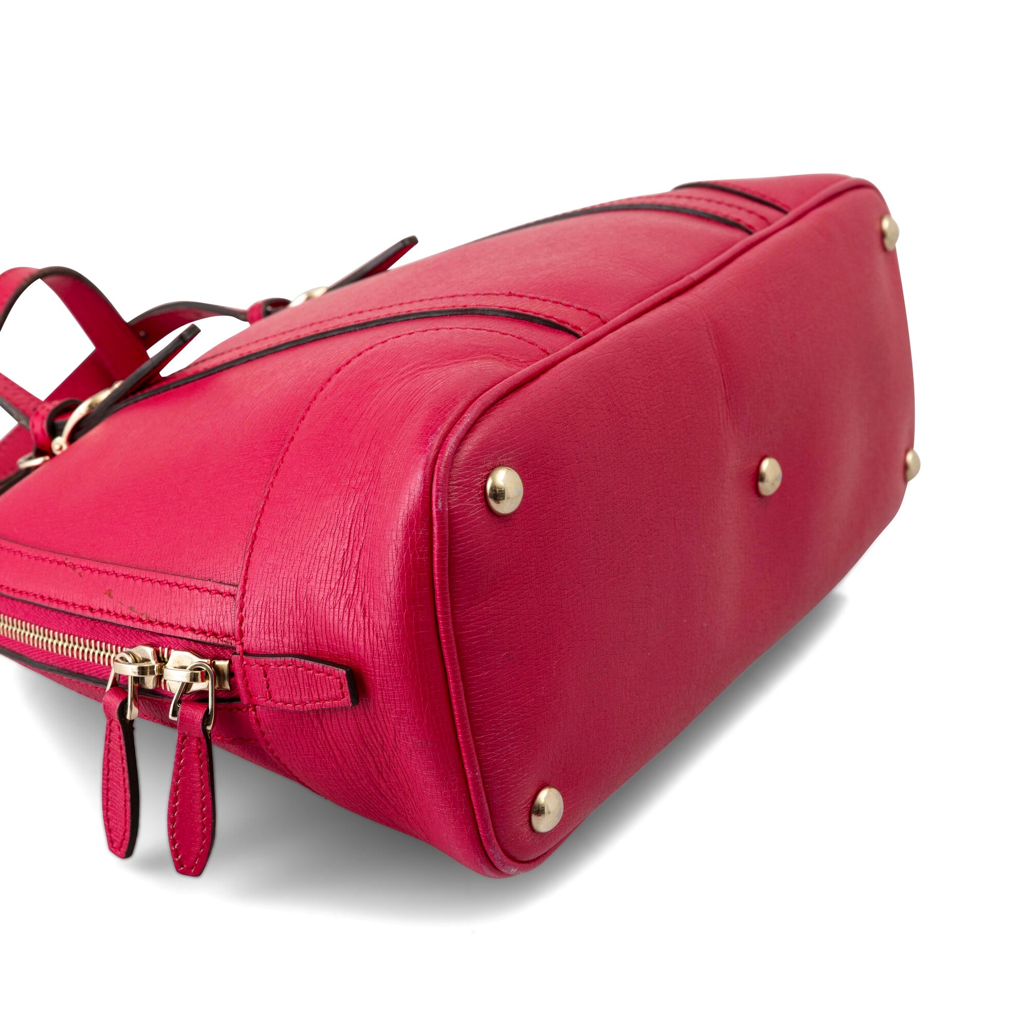 Gucci - Borsa in pelle fucsia con tracolla