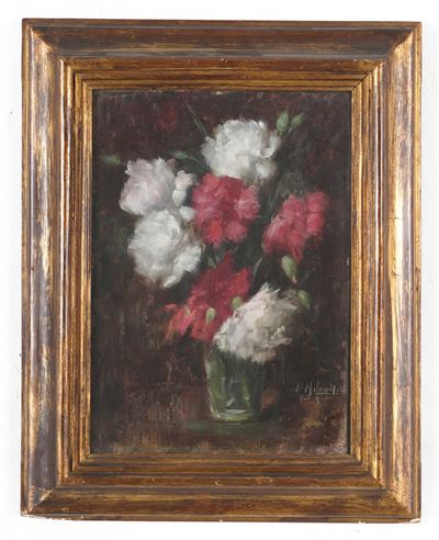 Biagio Milanese, Vaso di fiori, olio