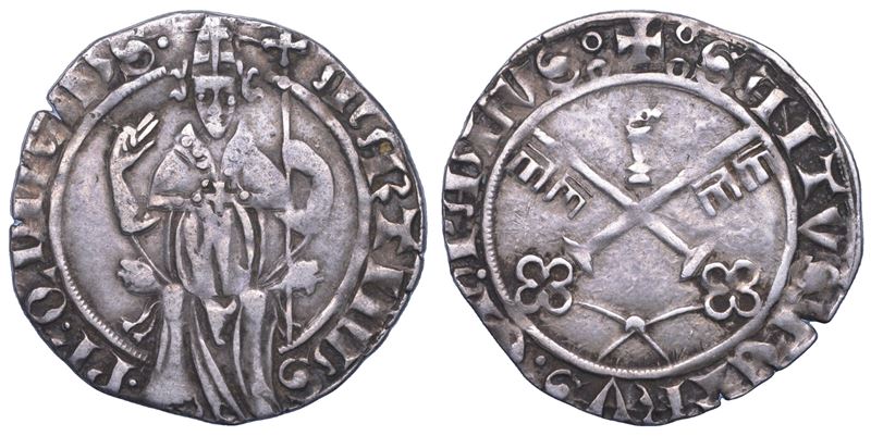 AVIGNONE. MARTINO V, 1417-1431. Grosso.  - Asta Numismatica Light - Cambi Casa d'Aste