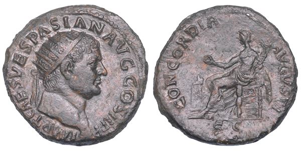 SHIPPING ONLY IN ITALY. TITO, 79-81. Dupondio.