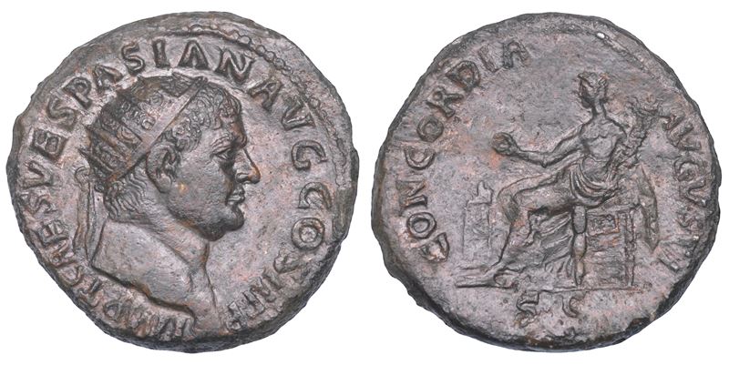 SHIPPING ONLY IN ITALY. TITO, 79-81. Dupondio.  - Asta Numismatica Light - Cambi Casa d'Aste