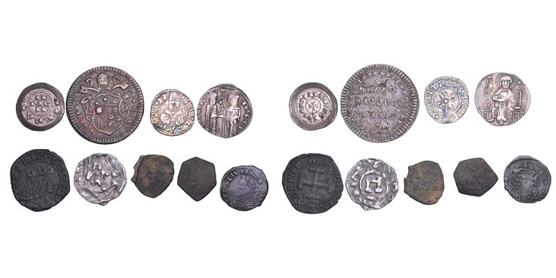 ZECCHE ITALIANE. Lotto di nove monete.  - Asta Numismatica Light - Cambi Casa d'Aste