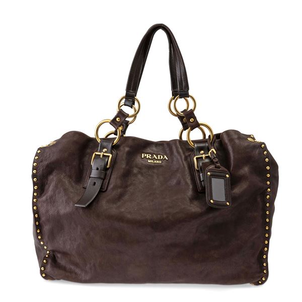 Prada - Borsa Nappa Studded Aviator