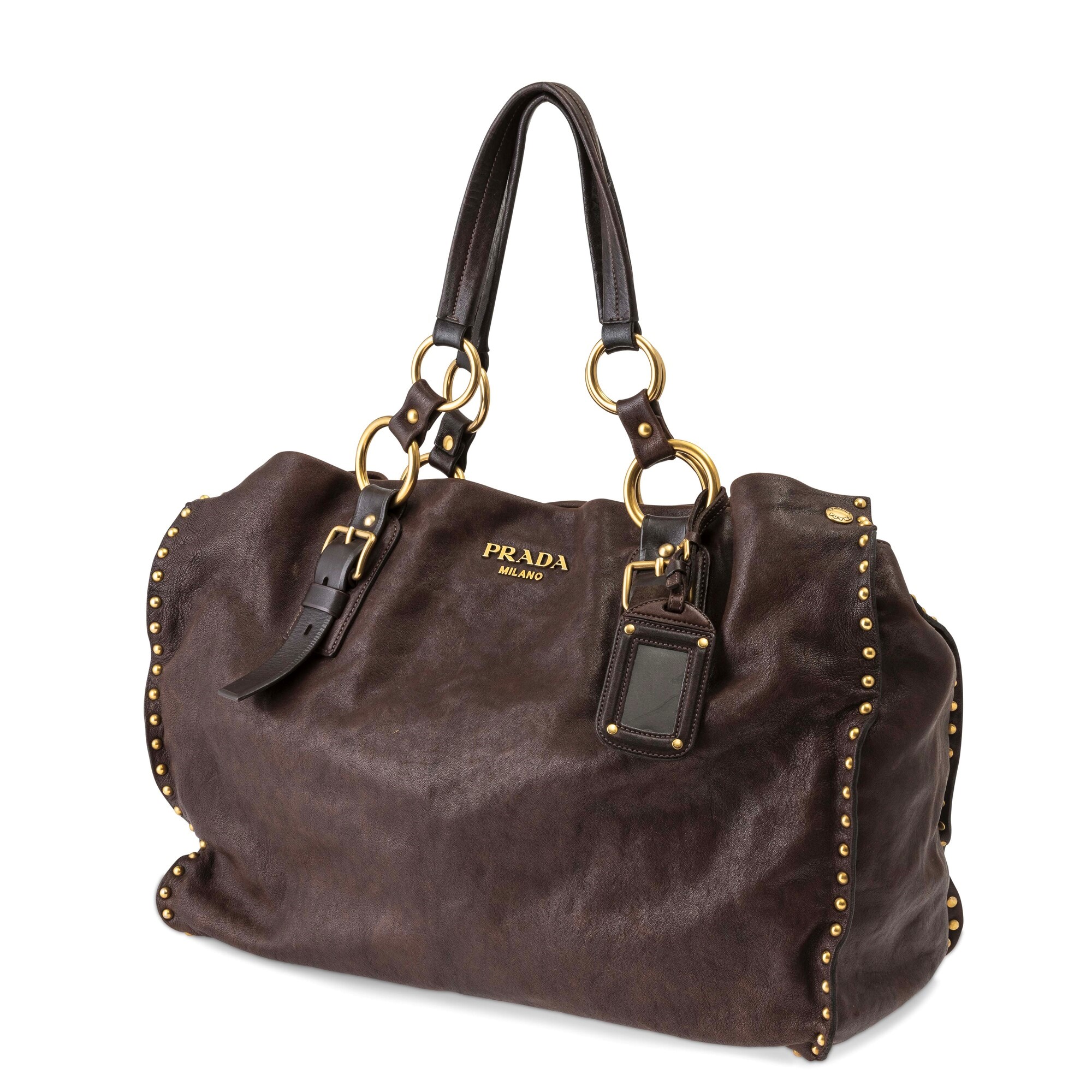 Borsa Nappa Studded Aviator