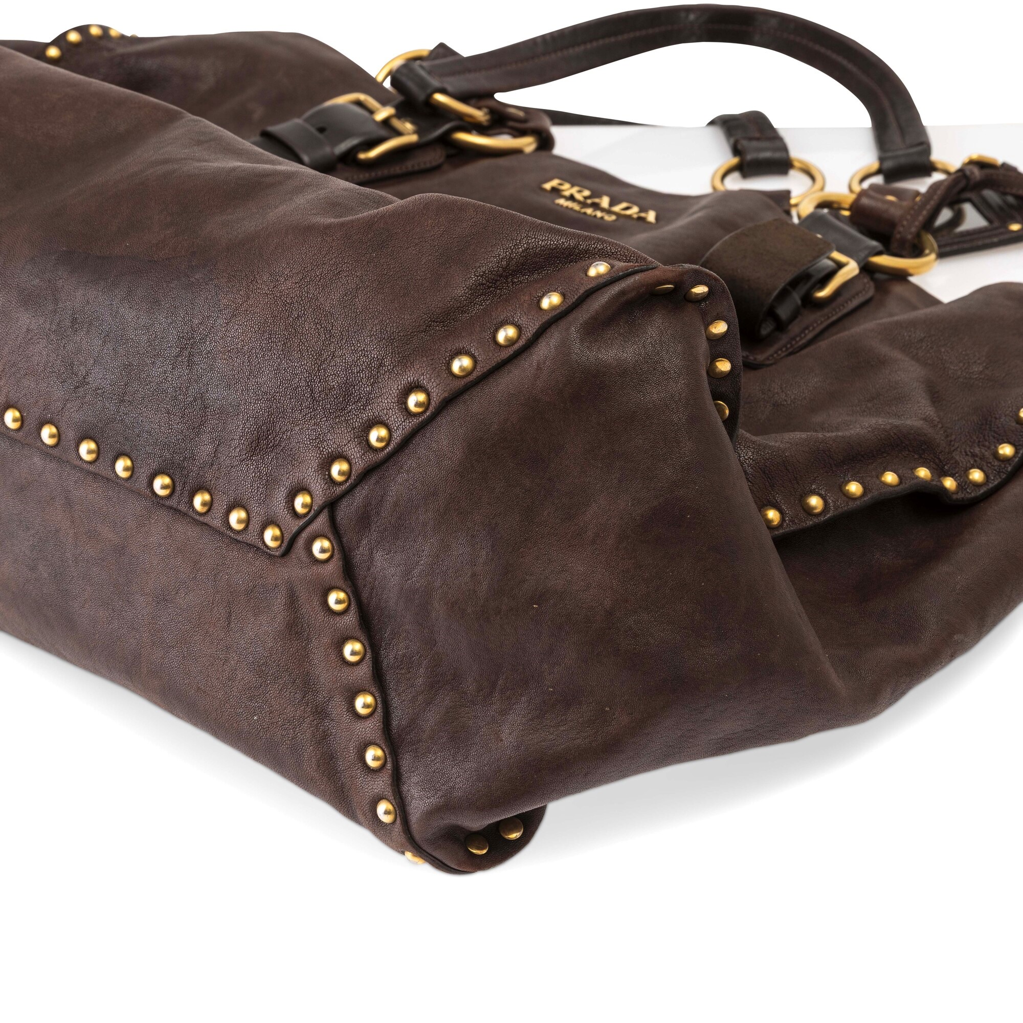 Borsa Nappa Studded Aviator