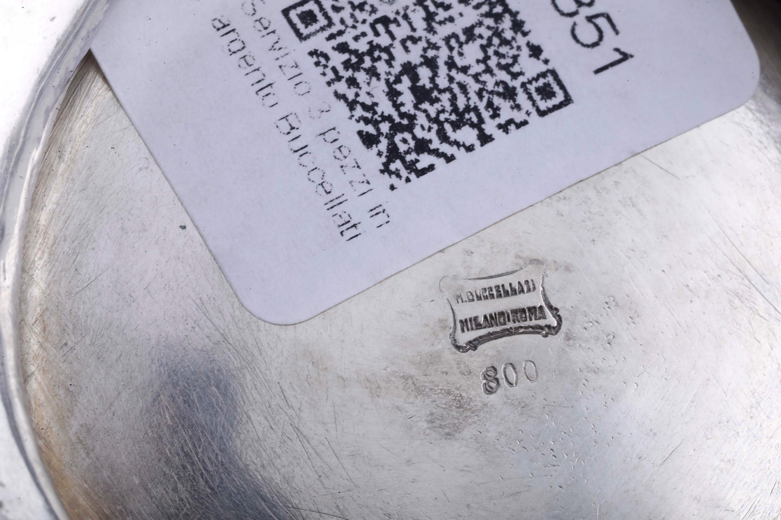 Maison Mario Buccellati, Caffettiera, teiera e lattiera in argento fuso e sagomato