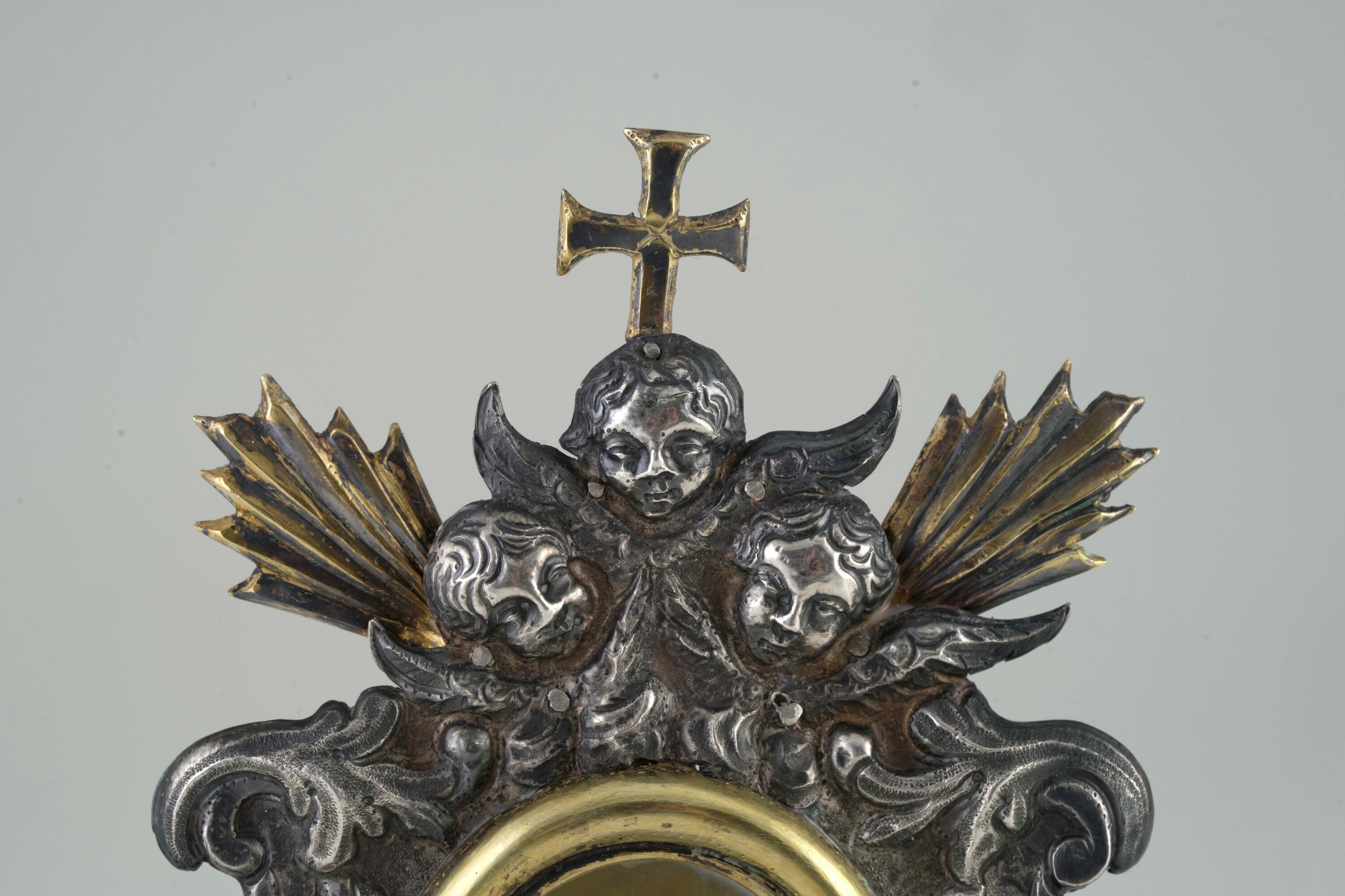 Reliquiario, Venezia, fine del XVI secolo, argento fuso, sbalzato e dorato