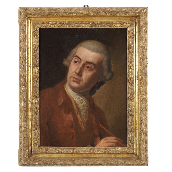 Artista napoletano del XVIII secolo Ritratto di Pietro Fabris (?)