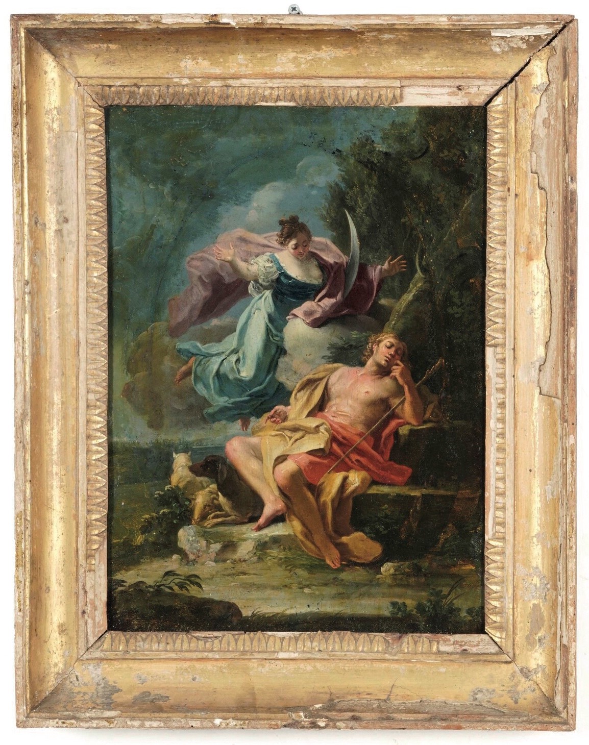 Filippo Falciatore (attivo a Napoli tra il 1718 ed il 1768) - Diana ed Endimione