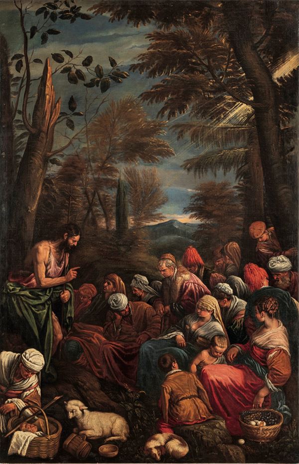 Jacopo Da Ponte detto Jacopo Bassano - La predica del Battista