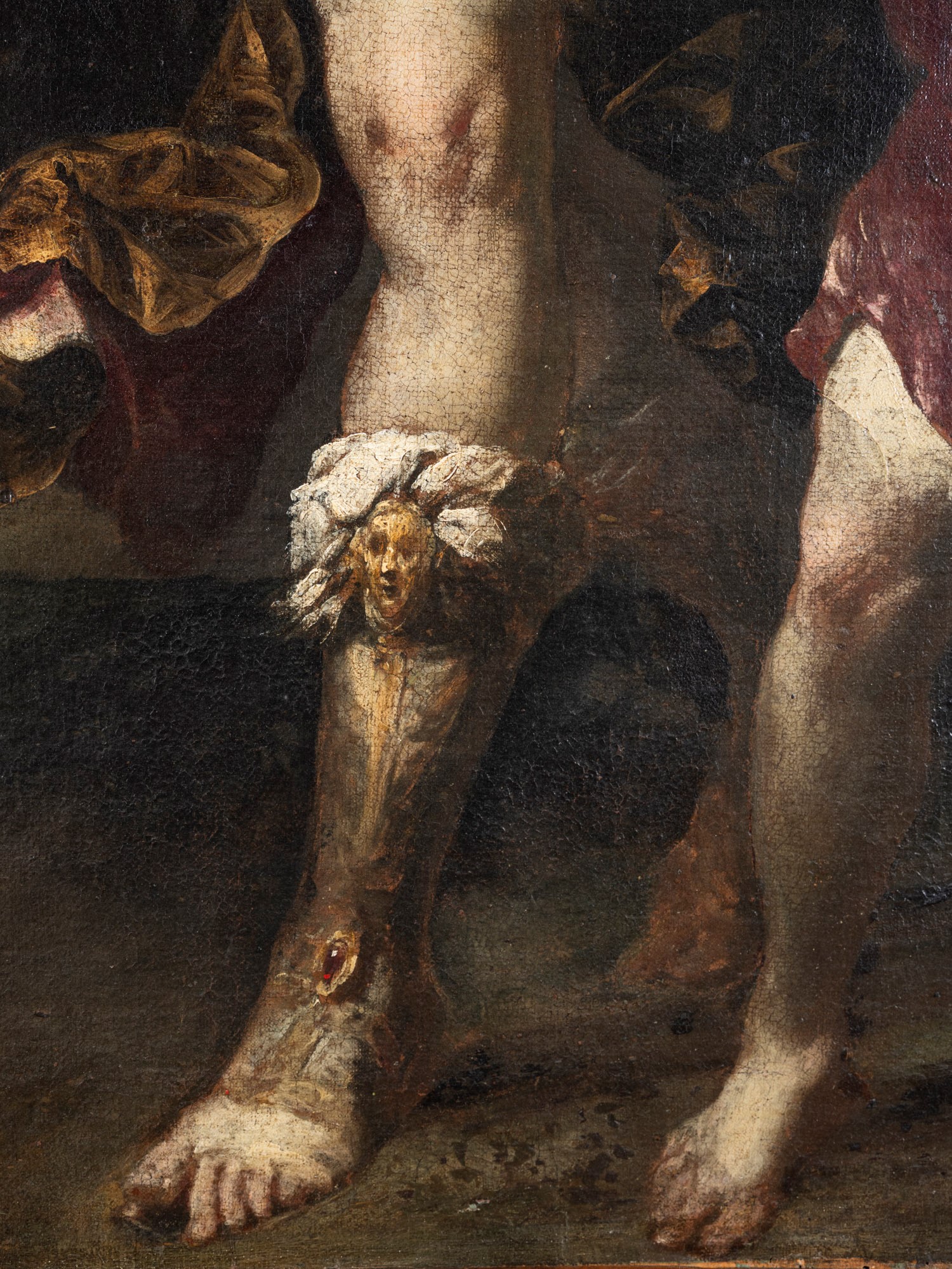 Artista genovese del XVII secolo, Tobiolo e l’angelo, olio su tela