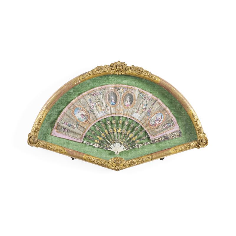Ventaglio pieghevole. Francia. Epoca 1760-1770 circa.  - Auction Italian Mansions - Cambi Casa d'Aste