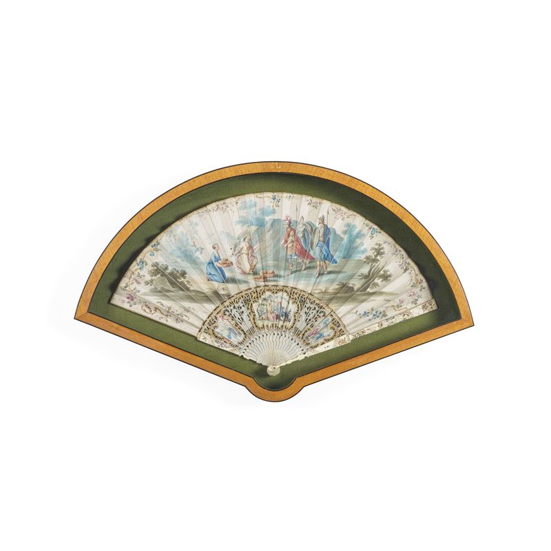 Ventaglio pieghevole. Inghilterra. Epoca 1750-60 circa.  - Auction Italian Mansions - Cambi Casa d'Aste