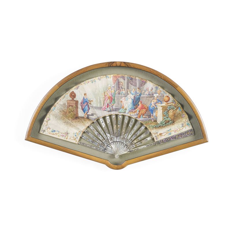 Ventaglio pieghevole. Italia. Epoca 1770 circa.  - Asta Dimore Italiane - Cambi Casa d'Aste