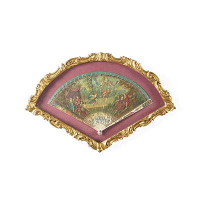 Ventaglio brisé, Nord Europa, c. 1720