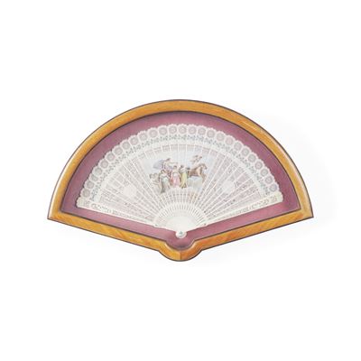 Ventaglio brisé, Inghilterra, circa 1820