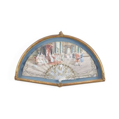 Ventaglio pieghevole, Spagna, circa 1880