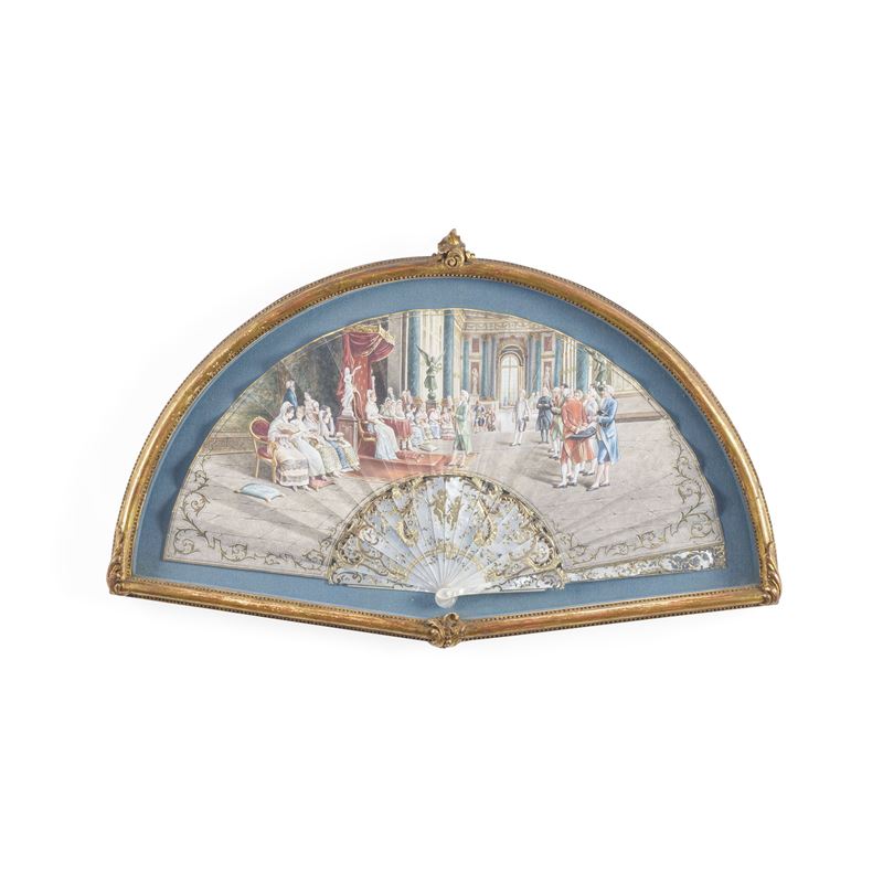 Ventaglio pieghevole. Spagna. Epoca 1880 circa.  - Auction Italian Mansions - Cambi Casa d'Aste