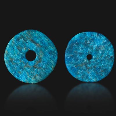 Lotto di due pi in lapislazzuli, Cina, Dinastia Qing, XIX secolo