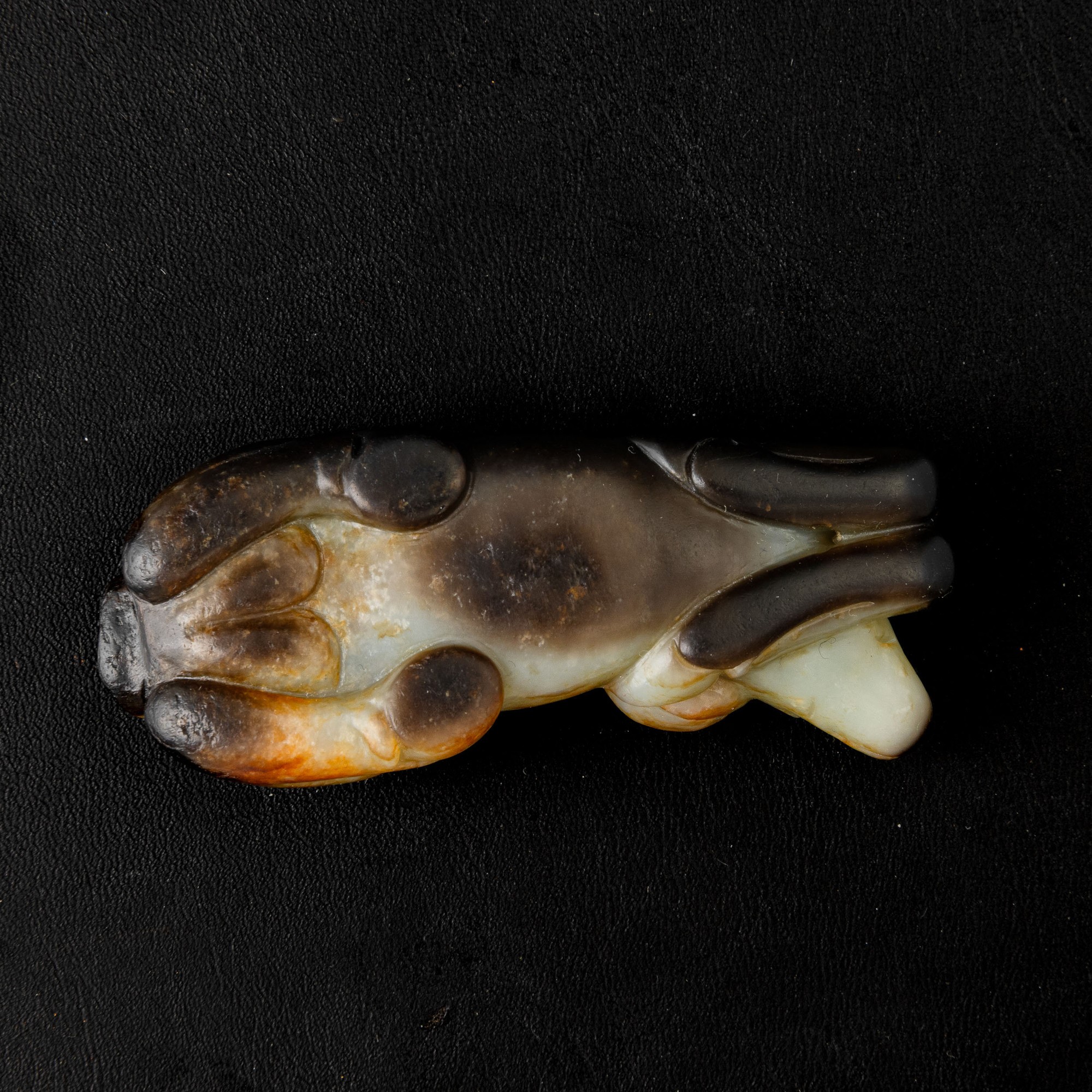 Cina, Dinastia Qing, Figura di bue in giada russet, XIX secolo