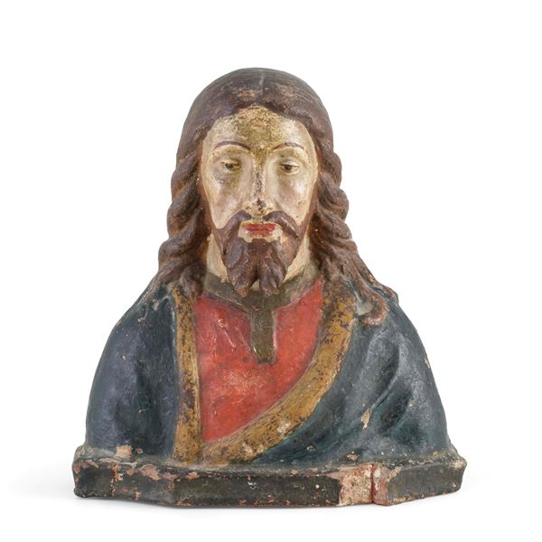 Plasticatore del XVIII secolo Busto di Cristo