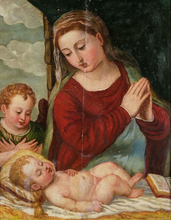 Polidoro Renzi detto Polidoro da Lanciano - Madonna col Bambino e san Giovannino