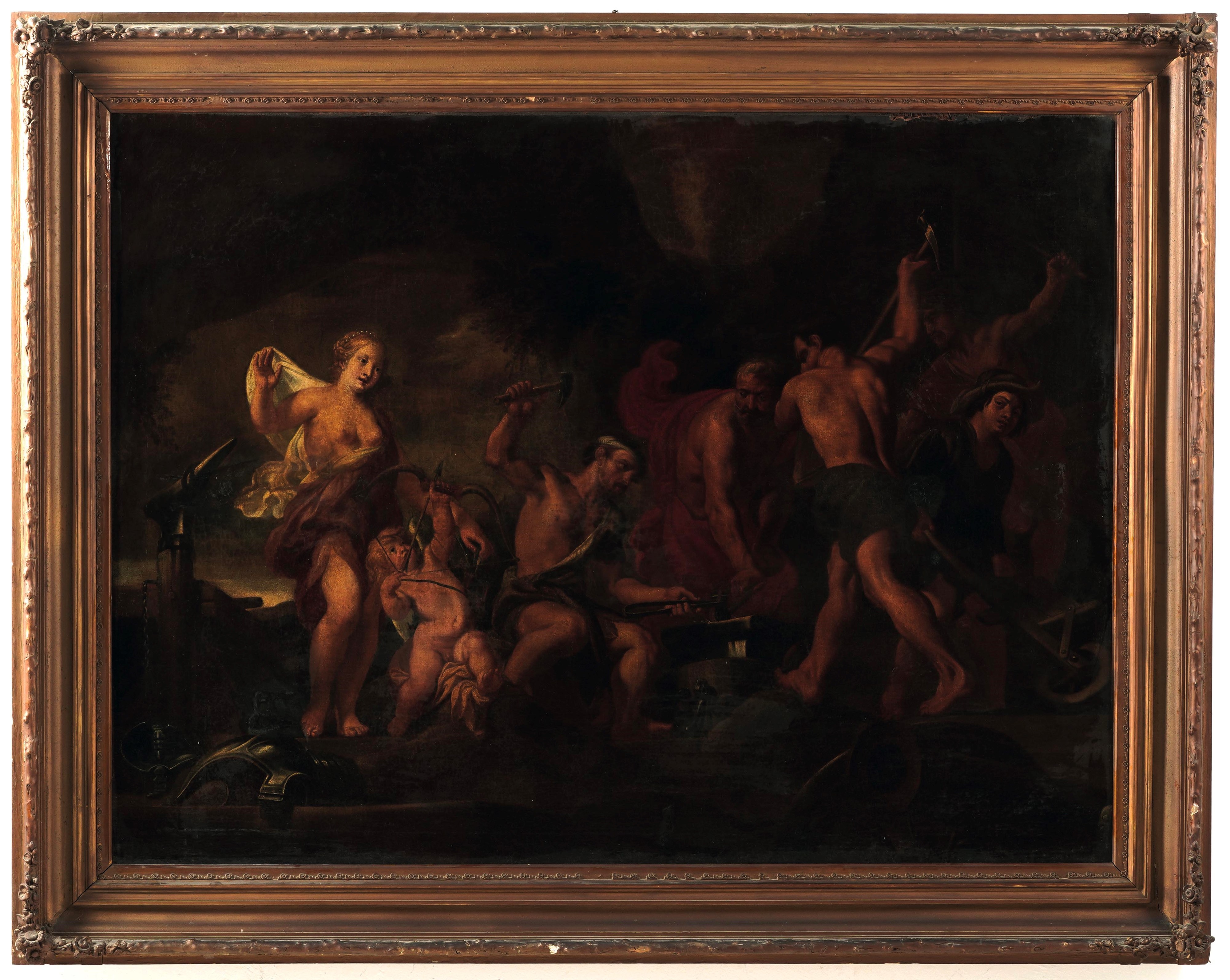 Cornelis Schut - Fucina di Vulcano, olio su tela