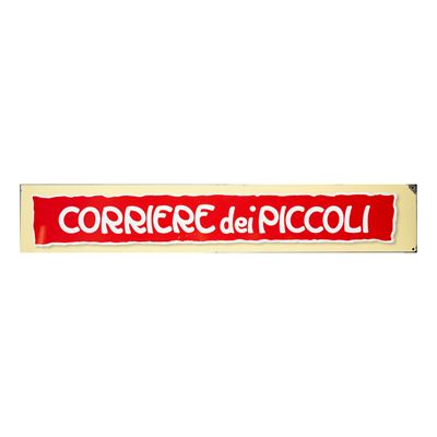 Insegna smaltata, Corriere dei Piccoli (ca. 1970)