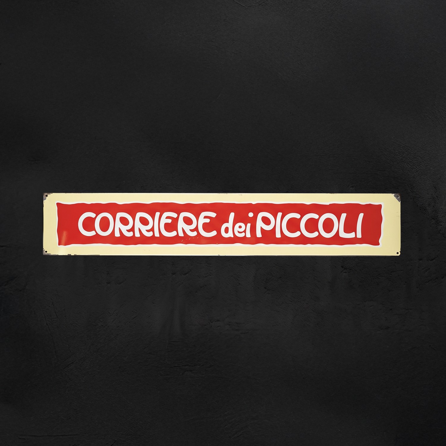 Insegna smaltata, Corriere dei Piccoli (ca. 1970)