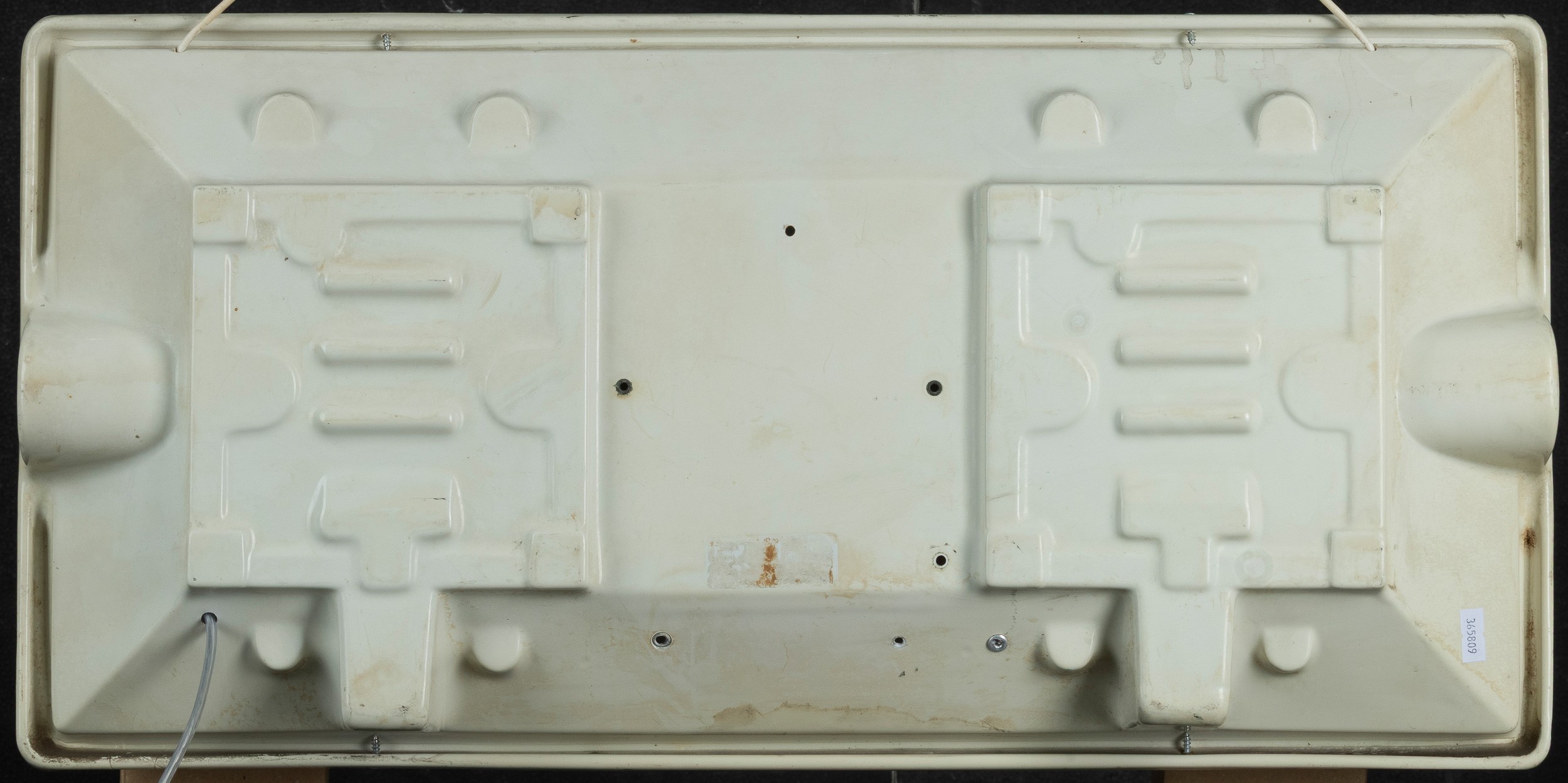 Insegna luminosa, plastica termoformata, Autoradio Philips (circa 1980)