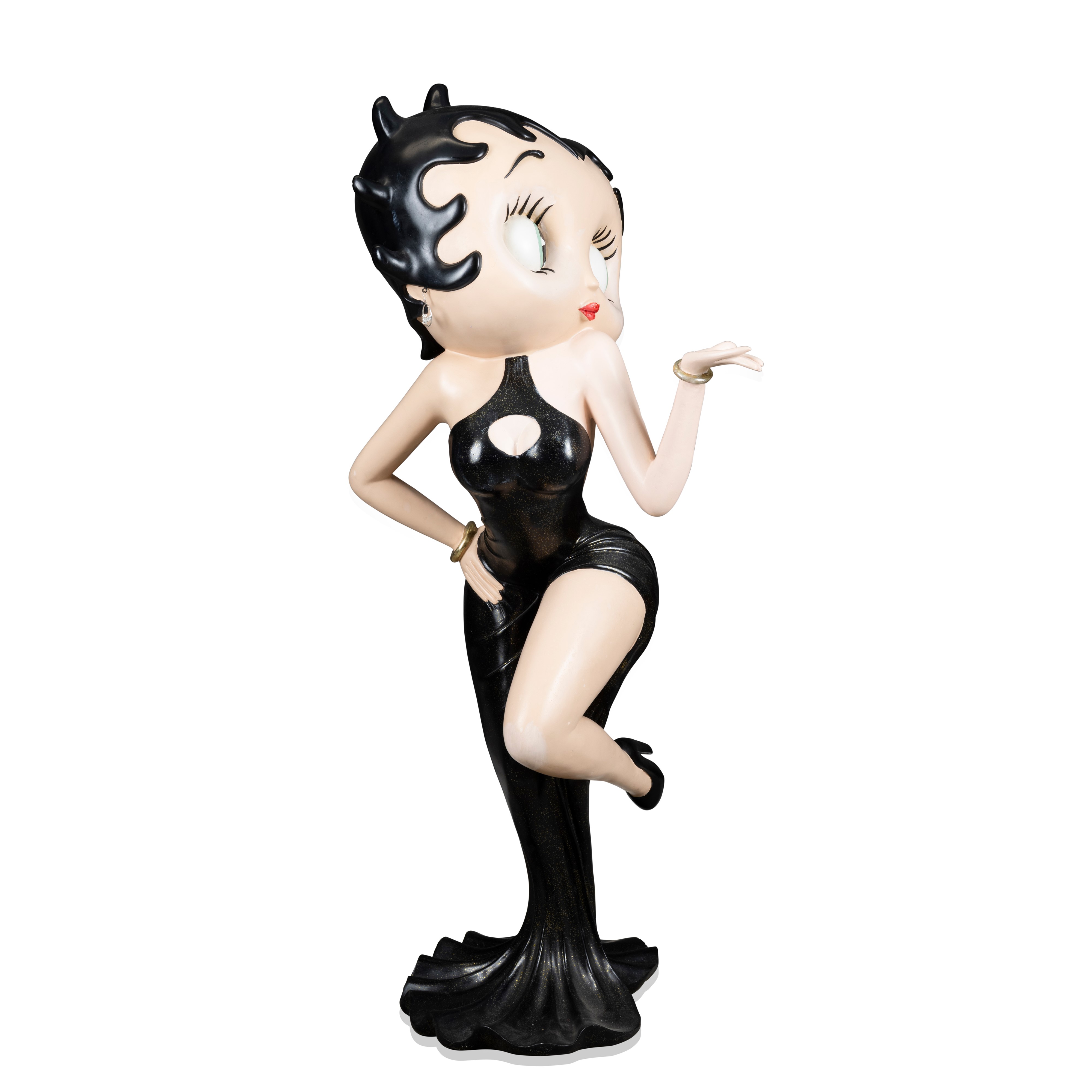 Fleischer Studio - Betty Boop kiss, statua in resina policroma