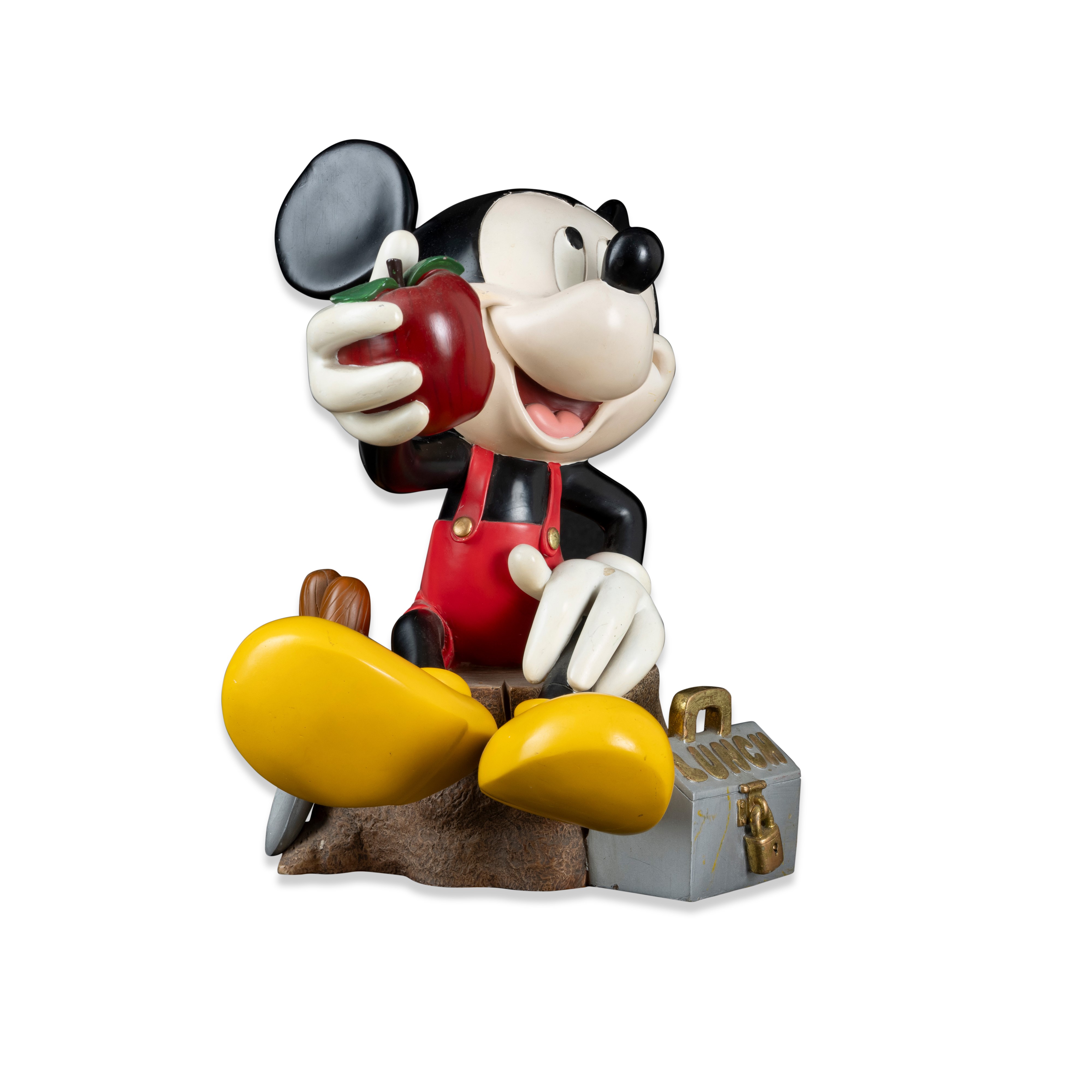 Walt Disney - Topolino Lunch, scultura in resina policroma (circa 1980)
