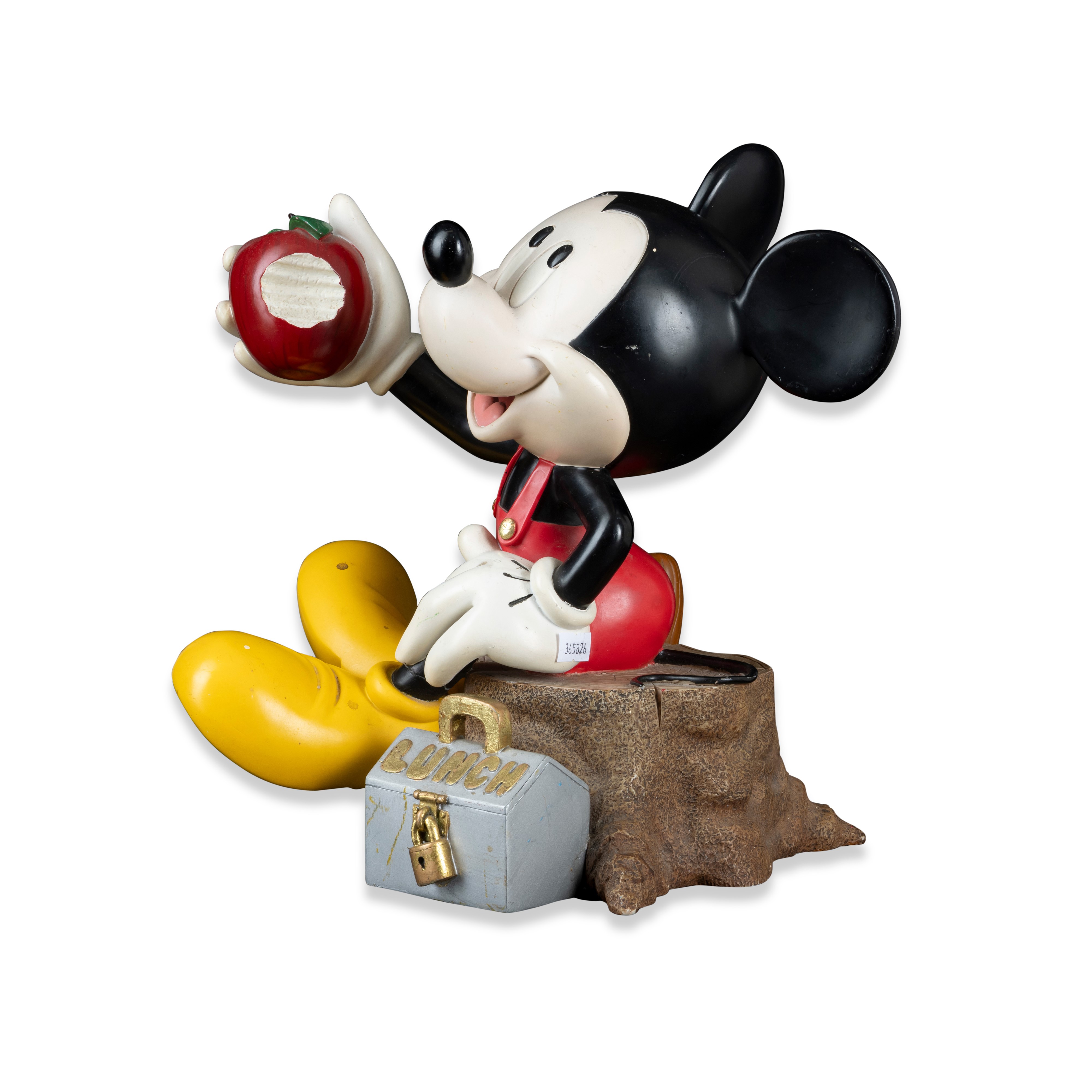 Walt Disney - Topolino Lunch, scultura in resina policroma (circa 1980)