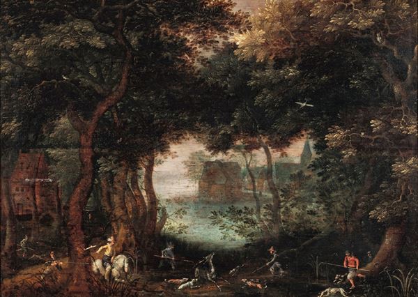 David Vinckeboons - Caccia al cervo