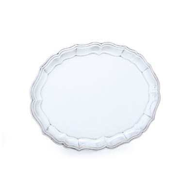 Argenteria italiana, Vassoio in argento fuso e sagomato (prima metà del XX secolo)