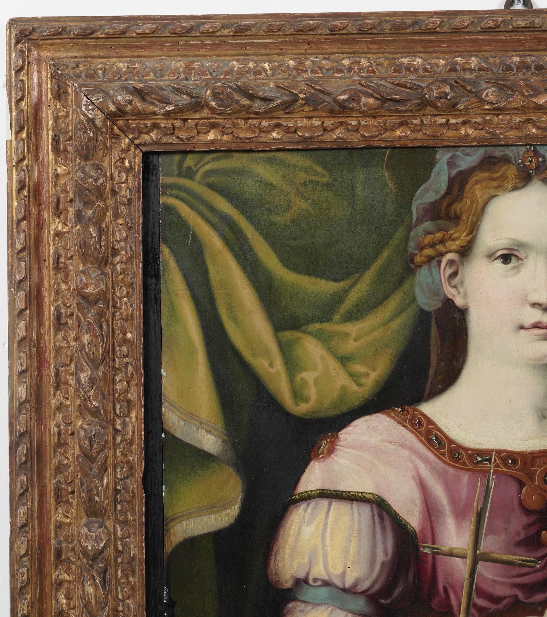 Carlo Portelli - Sacra famiglia con San Giovannino, olio su tavola