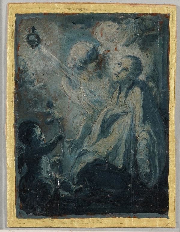 Scuola del XVIII secolo Santo in estasi