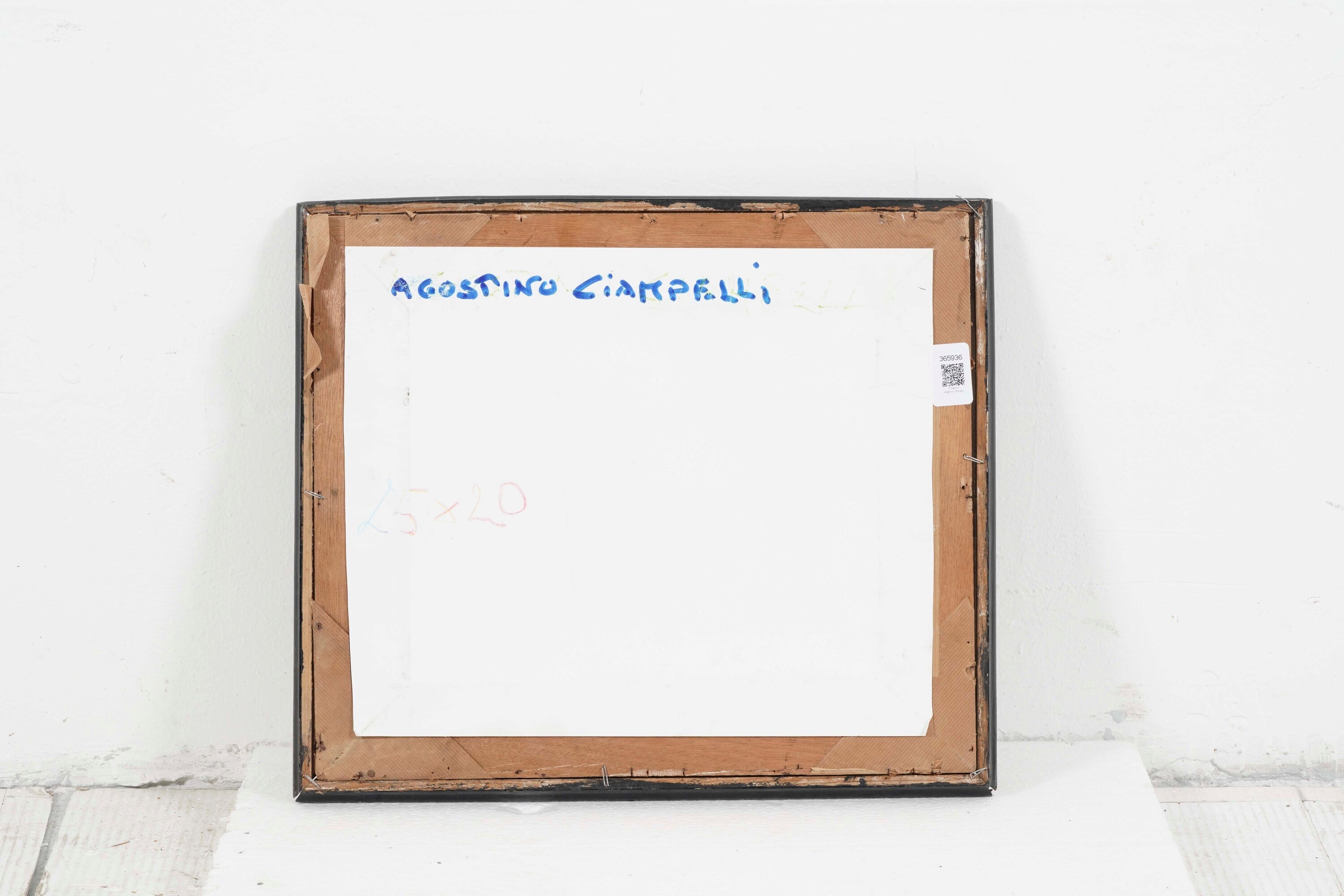 Scuola del XVIII secolo, Figura inginocchiata (matita rossa su carta)