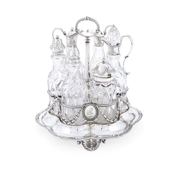 Grande cruet. Londra, 1877. Argentiere Hunt & Roskell late Storr & Mortimare